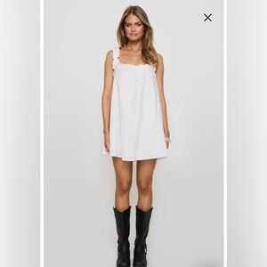 Princess Polly Swing Ruffle Cotton Minidress US Size 6 100% Cotton